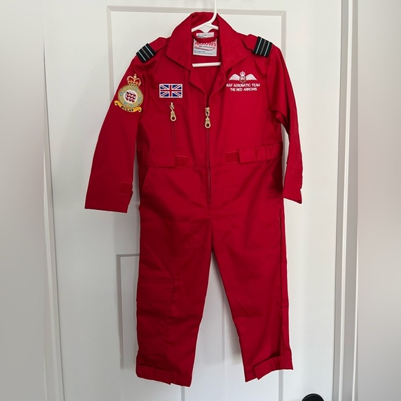 Other - Royal Air Force Red Arrows Kids Flying Suit Pilot Costume: Size 1/2 years